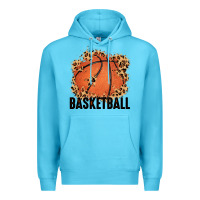 Ocean Blue custom name basketball Premium Hoodie - MaliasSmallBusiness