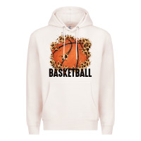 Pale Pink custom name basketball Premium Hoodie - MaliasSmallBusiness