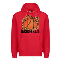 Red custom name basketball Premium Hoodie - MaliasSmallBusiness