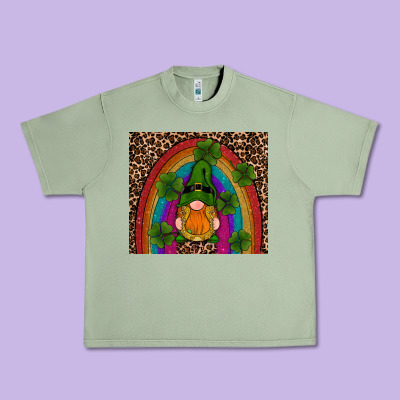 St Patricks Day Gnomes Shamrock Rainwow Urban Heavy Tee Designed By Ranaportraitstore