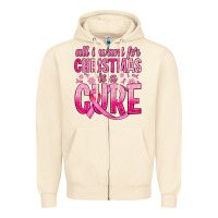 Sandshell all i want for christmas is a cure Zipper Hoodie - JahusDesignShop