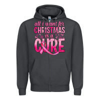 Smoke all i want for christmas is a cure Zipper Hoodie - JahusDesignShop