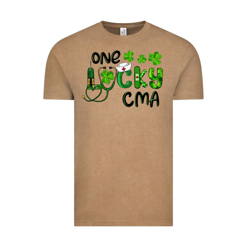 One Lucky Certified Medical Assistant Cma Vintage Tee by RanaPortraitStore | Teevron