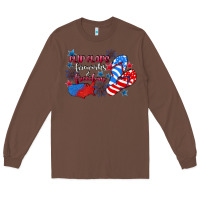 Chestnut Flip flops fireworks & freedom 4th of july Long Sleeve Tee - CowGirlArtShop