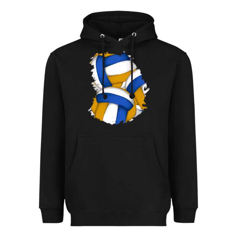 Volleyball Patch Heavyweight Hoodie by AdoDesignShop | Teevron