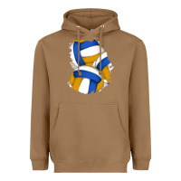 Toasted Coconut volleyball patch Heavyweight Hoodie - AdoDesignShop