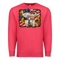 Cardinal 4th of july llama Premium Sweatshirt - LillyAllenDesigns