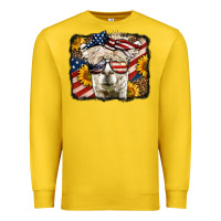 Lemon 4th of july llama Premium Sweatshirt - LillyAllenDesigns