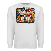Oatmeal Heather 4th of july llama Premium Sweatshirt - LillyAllenDesigns