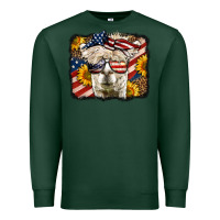 Sports Green 4th of july llama Premium Sweatshirt - LillyAllenDesigns