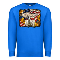 True Royal 4th of july llama Premium Sweatshirt - LillyAllenDesigns