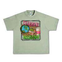 Oil Green teacher assistant Urban Heavy Tee - texasbilliewilder