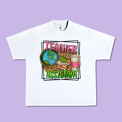 Teacher Assistant Urban Heavy Tee Designed By Texasbilliewilder
