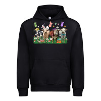Foreset Green easter cow Urban Hoodie - LillyAllenDesigns