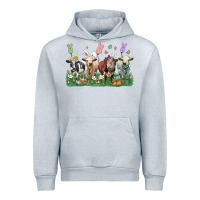Heather Grey easter cow Urban Hoodie - LillyAllenDesigns