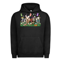Pigment Black easter cow Urban Hoodie - LillyAllenDesigns
