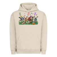 Pigment French Oak easter cow Urban Hoodie - LillyAllenDesigns