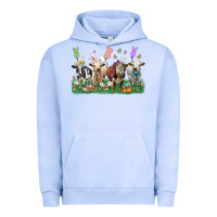 Pigment Grape Ice easter cow Urban Hoodie - LillyAllenDesigns
