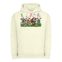 Pigment Pistachio easter cow Urban Hoodie - LillyAllenDesigns