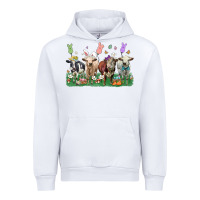 White easter cow Urban Hoodie - LillyAllenDesigns
