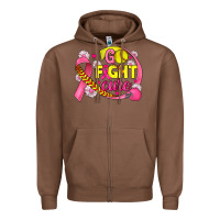 Chestnut breast cancer go fight cure softball Zipper Hoodie - JahusDesignShop