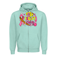 Seafoam breast cancer go fight cure softball Zipper Hoodie - JahusDesignShop