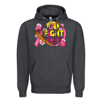 Smoke breast cancer go fight cure softball Zipper Hoodie - JahusDesignShop