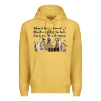 Antique Gold nativity Premium Hoodie - MaliasSmallBusiness