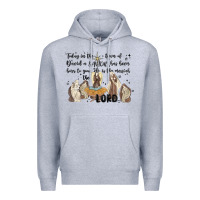 Heather Grey nativity Premium Hoodie - MaliasSmallBusiness