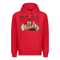 Red nativity Premium Hoodie - MaliasSmallBusiness