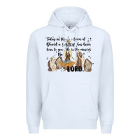 White nativity Premium Hoodie - MaliasSmallBusiness