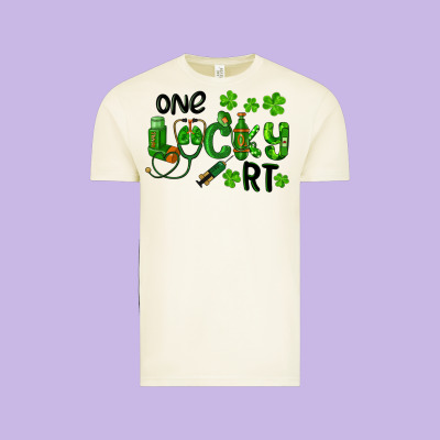 Vintage Tee One Lucky Respiratory Terapist