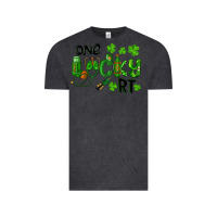 Vintage Black One Lucky Respiratory Terapist Vintage Tee - RanaPortraitStore