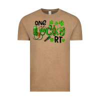 Vintage Coffee One Lucky Respiratory Terapist Vintage Tee - RanaPortraitStore