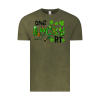Vintage Olive One Lucky Respiratory Terapist Vintage Tee - RanaPortraitStore