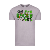 Vintage Zinc One Lucky Respiratory Terapist Vintage Tee - RanaPortraitStore