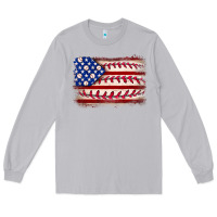 Moon Dust Baseball American flag Long Sleeve Tee - Neo Western