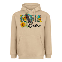 Mushroom blue mama bear with cute bear Heavyweight Hoodie - Artiststas