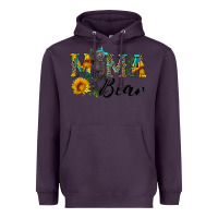 Plum blue mama bear with cute bear Heavyweight Hoodie - Artiststas