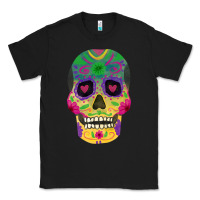 Black sugar skull Classic Tee - FaDigitalArtStudio