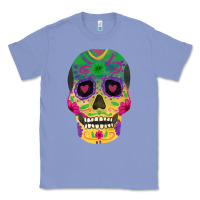 Colony Blue sugar skull Classic Tee - FaDigitalArtStudio