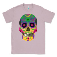 Lilac sugar skull Classic Tee - FaDigitalArtStudio