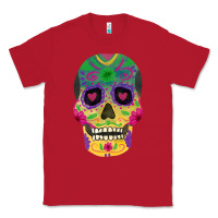 Red sugar skull Classic Tee - FaDigitalArtStudio
