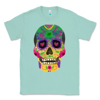 Seafoam sugar skull Classic Tee - FaDigitalArtStudio