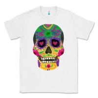 White sugar skull Classic Tee - FaDigitalArtStudio