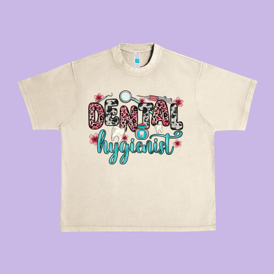 Dental Hygienist Urban Heavy Tee Designed By Zillion Design Studio