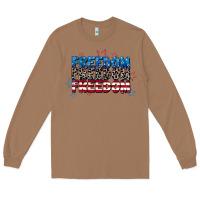 Toasted Coconut Freedom freedom freedom 4th of july Long Sleeve Tee - CowGirlArtShop