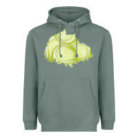 Sage tennis patch Heavyweight Hoodie - AdoDesignShop