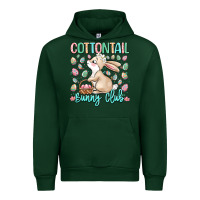 Forest Green cottontail bunny club Urban Hoodie - LillyAllenDesigns