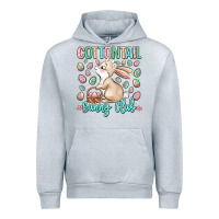 Heather Grey cottontail bunny club Urban Hoodie - LillyAllenDesigns